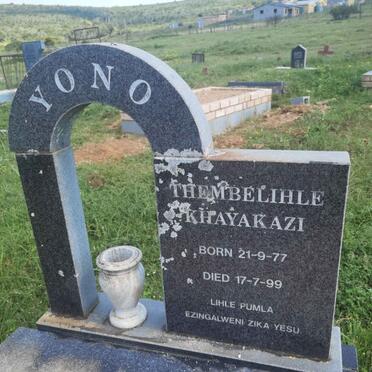YONO Thembelihle Khayakazi 1977-1999