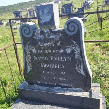 MBOBELA Nandi Evelyn 1904-1984