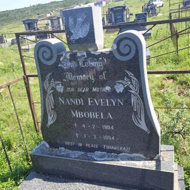 MBOBELA Nandi Evelyn 1904-1984