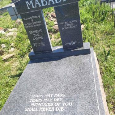 MABADI Barnette Bani Banana 1913-1982