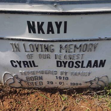 NKAYI Cyril Dyoslaan 1910-1994