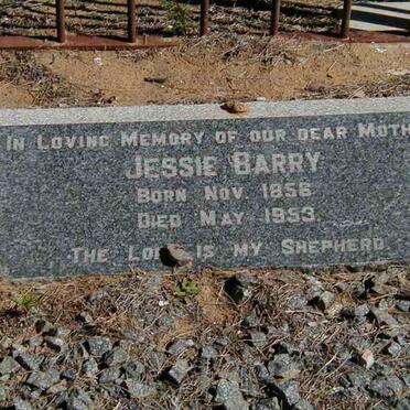 BARRY Jessie 1856-1953