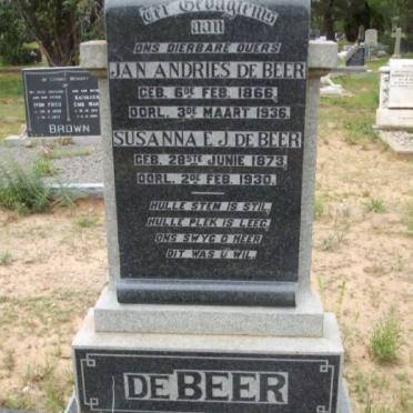BEER Jan Andries, de 1866-1936 &amp; Susanna E.J. 1873-1930