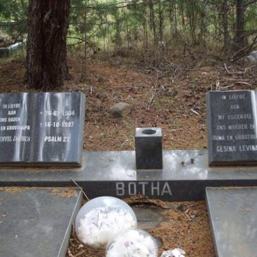 BOTHA Christoffel Jacobus 1904-1997 &amp; Gesina Levina 1902-1977