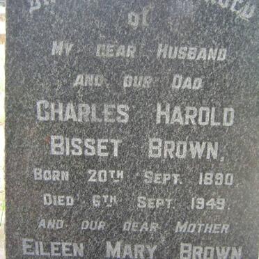 BROWN Charles Harold Bisset 1890-1949 &amp; Eileen Mary