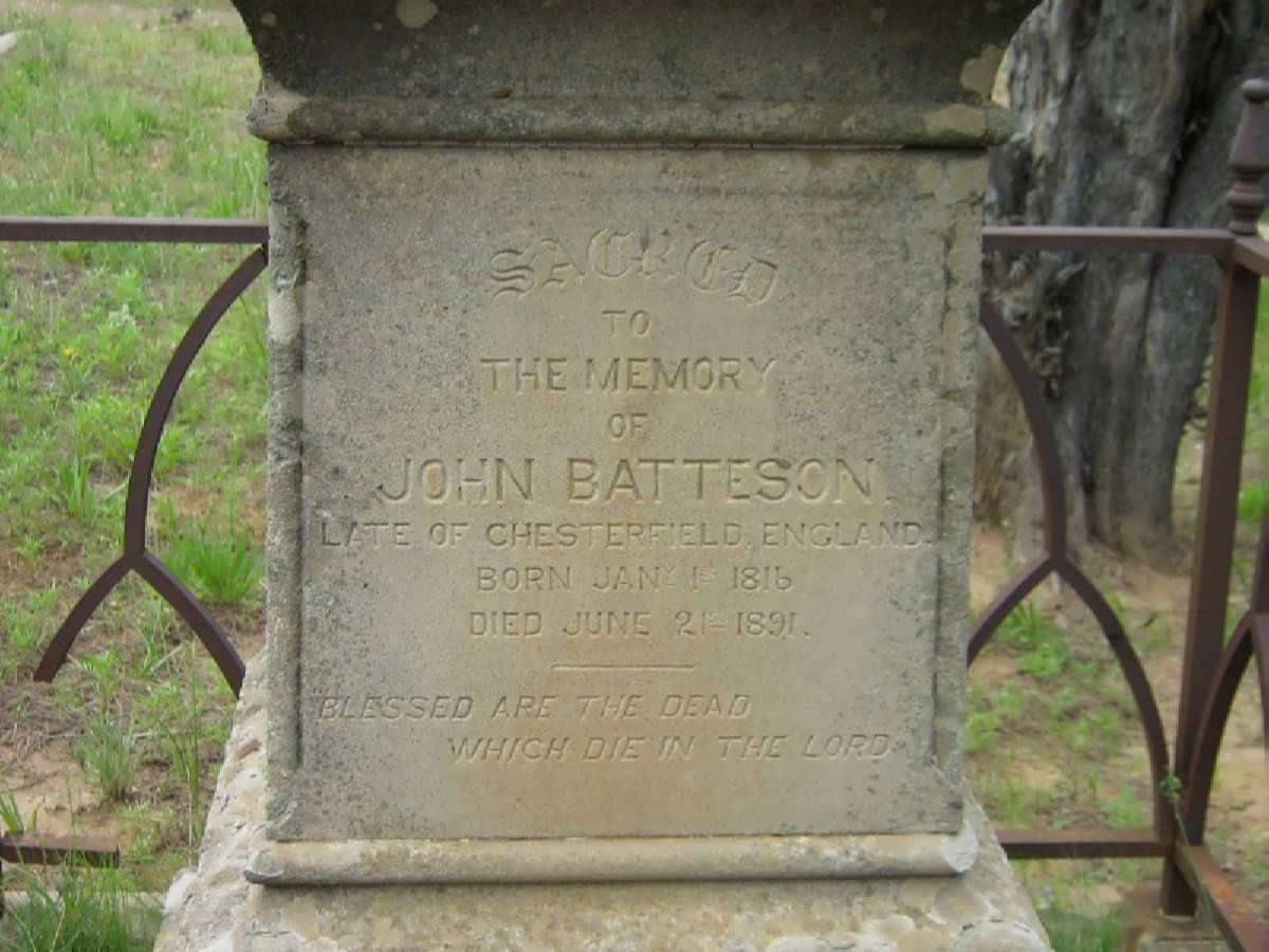 BATTESON John 1816-1891