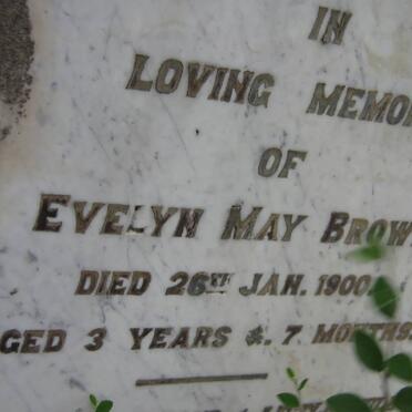 BROWN Evelyn May -1900