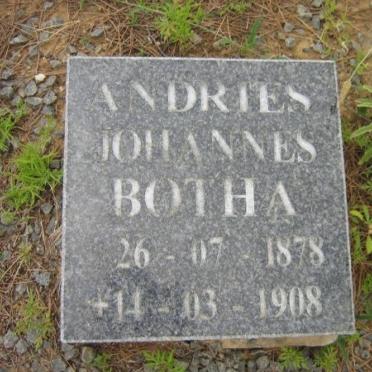 BOTHA Andries Johannes 1878-1908