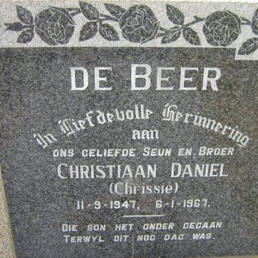 BEER Christiaan Daniel, de 1947-1967