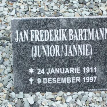 BARTMANN Jan Frederik 1911-1887