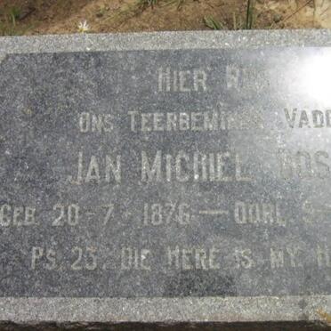 BOSCH Jan Michiel 1876-