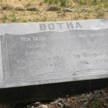 BOTHA G. 18?1-1961 &amp; ? VENTER 1885-1945