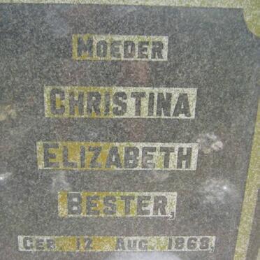 BESTER Christina Elizabeth 1868-1960