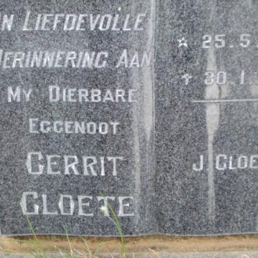 CLOETE Gerrit 1906-1976