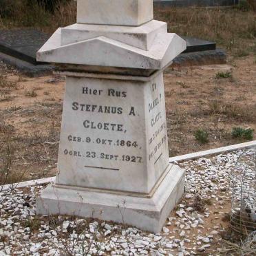 CLOETE Stefanus A. 1864-1927 :: CLOETE Daniel. P. 1902-1926 _1