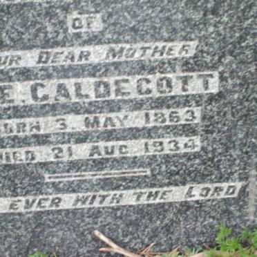 CALDECOTT F.E. 1863-1934