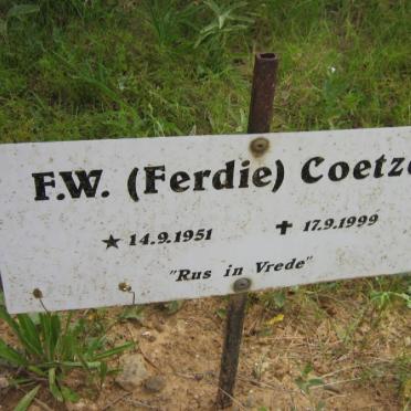 COETZEE F.W. 1951-1999