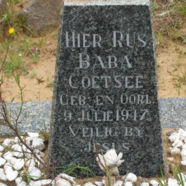 COETSEE Baba 1947-1947