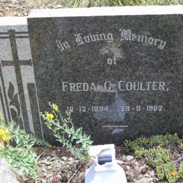COULTER Freda G. 1894-1962