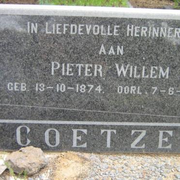 COETZER Pieter 1874-1957