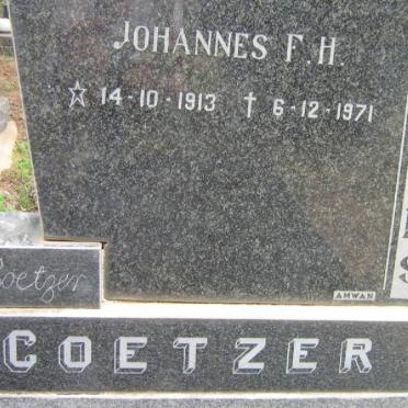 COETZER Johannes F.H. 1913-1971