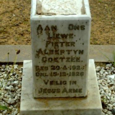 COETZEE Pieter Albertyn 1923-1926