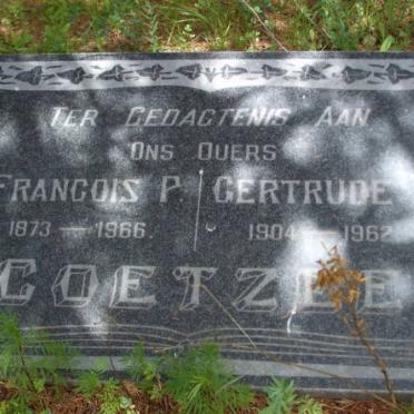 COETZEE Francois P. 1873-1966 &amp; Gertrude 1904-1962