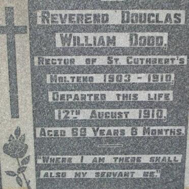 DODD Douglas William -1910