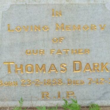 DARKE Thomas 1858-1934