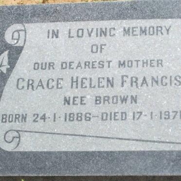 FRANCIS Grace Helen nee BROWN 1886-1971