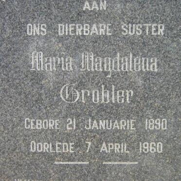 GROBLER Maria Magdalena 1890-1960