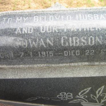 GIBSON Cowan 1915-1971
