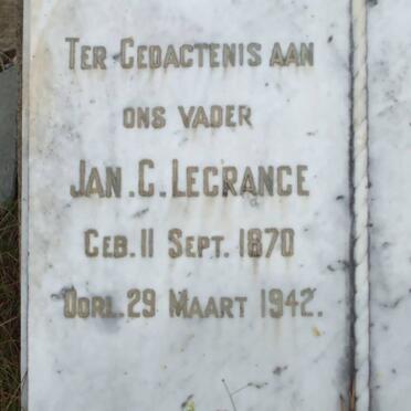 GRANGE Jan C., le 1870-1942