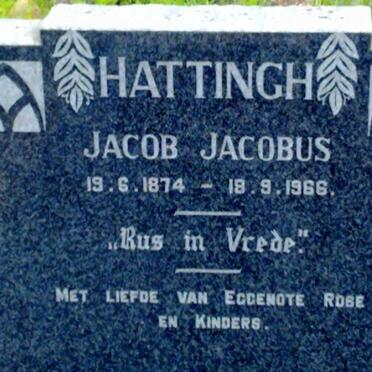 HATTINGH Jacob Jacobus 1874-1966 &amp; Rose Mabel 1883-1967