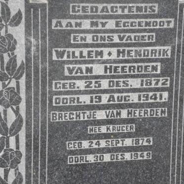 HEERDEN Willem, van 1872-1941 &amp; Brechtje KRUGER 1874-1949