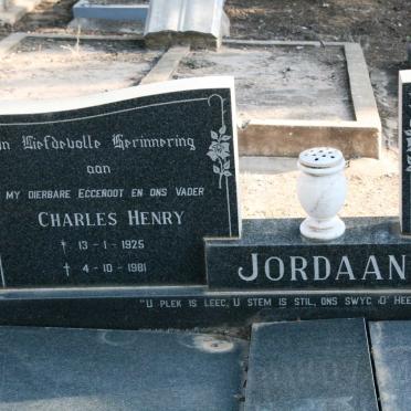 JORDAAN Charles Henry 1925-1981