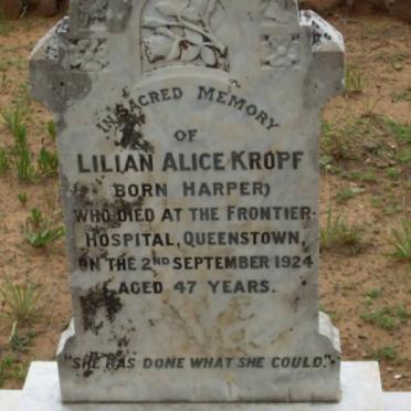 KROPF Lilian nee HARPER -1924