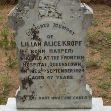KROPF Lilian nee HARPER -1924