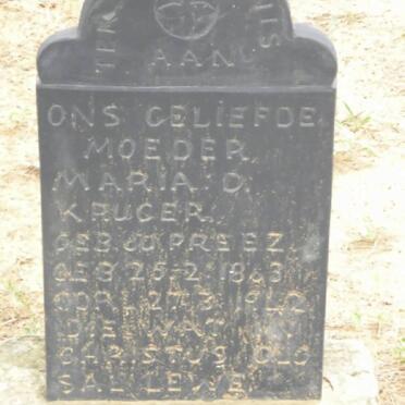 KRUGER Maria D nee DU PREEZ 1863-1942