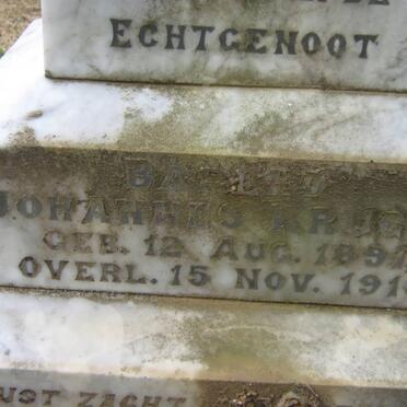 KRUGER Barend Johannes 1891-1918