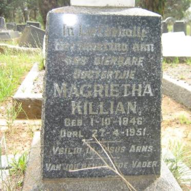 KILLIAN Magrietha 1946-1951
