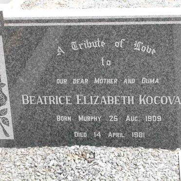 KOCOVAOS Beatrice Elizabeth nee MURPHY 1909-1981