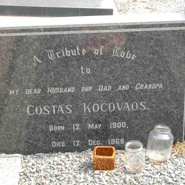KOCOVAOS Costas 1900-1968