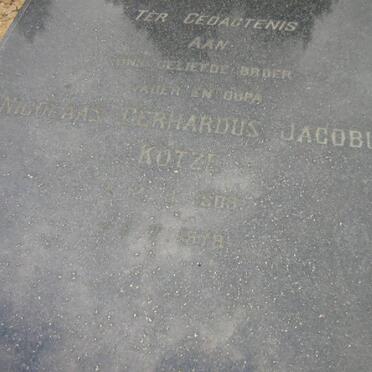 KOTZE Nicolaas Gerhardus Jacobus 1909-1978