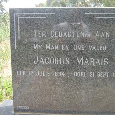 MARAIS Jacobus 1894-1962