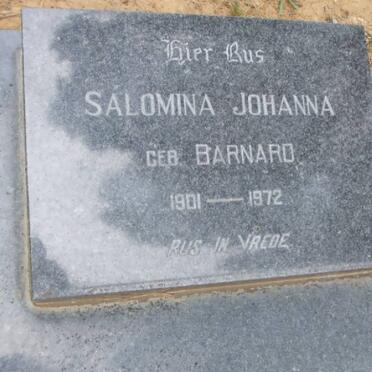 MEYER Salomina Johanna nee BARNARD 1901-1972
