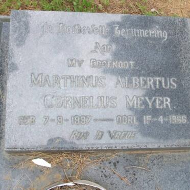MEYER Marthinus Albertus Cornelius 1897-1966