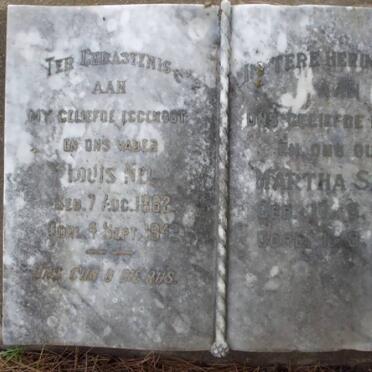 NEL Louis 1882-1942 &amp; Martha S. 1888-1969