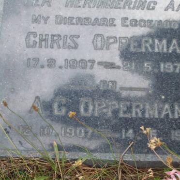 OPPERMAN Chris 1907-1975 &amp; A.G. 1907-1981