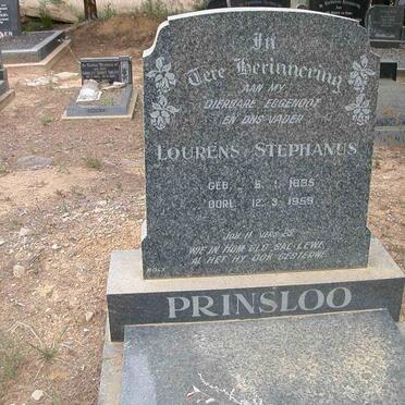 PRINSLOO Lourens Stefanus 1895-1959